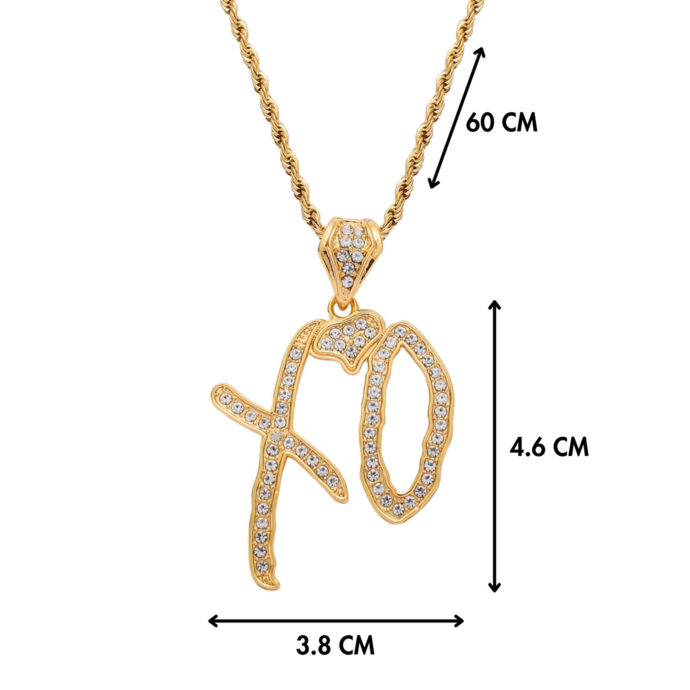 XO Pendant + Free Chain