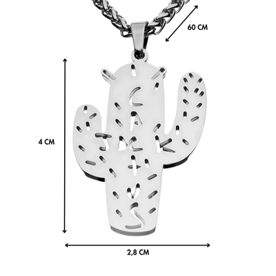Cactus Pendant + Free Chain