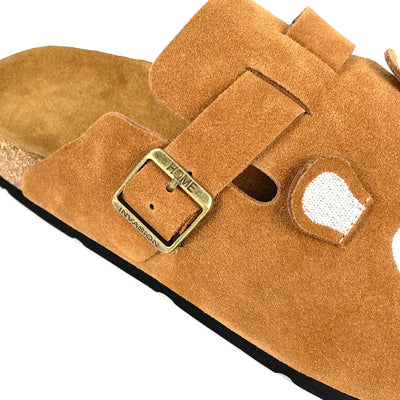 Graduation Bear Suede Clogs