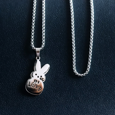 Bunny Love Pendant + Free Chain