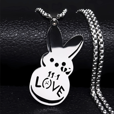 Bunny Love Pendant + Free Chain