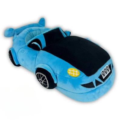 GBGR Blue Racer Car Slippers – One Size Fits All