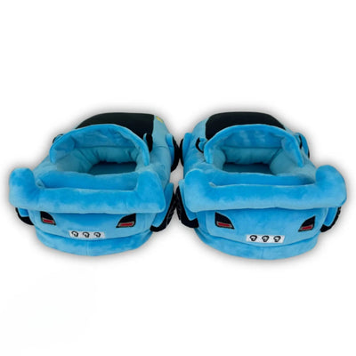 GBGR Blue Racer Car Slippers – One Size Fits All