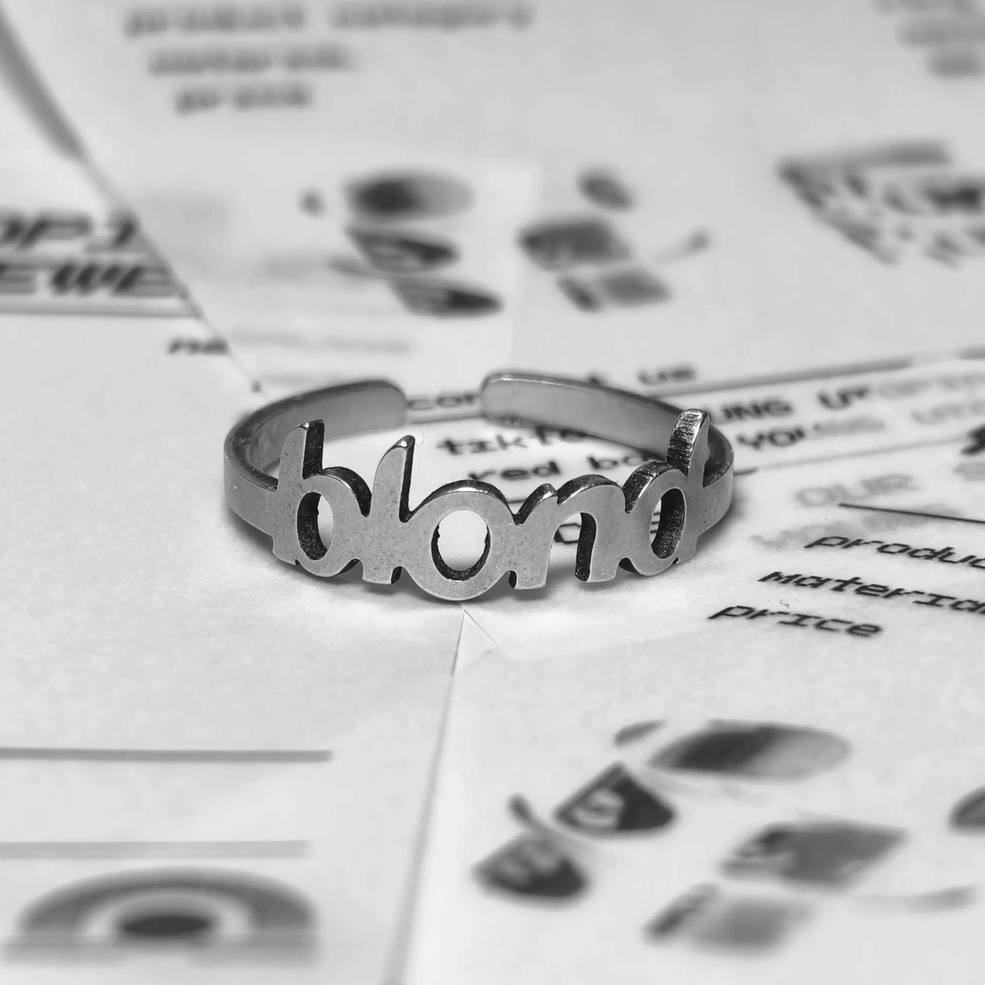 Blond Statement Ring