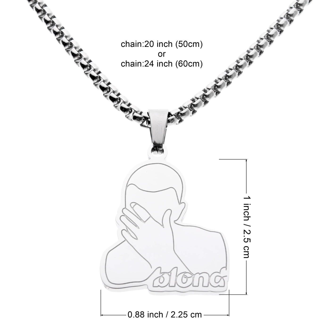 Blond Pendant + Free Chain