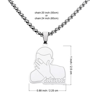 Blond Pendant + Free Chain
