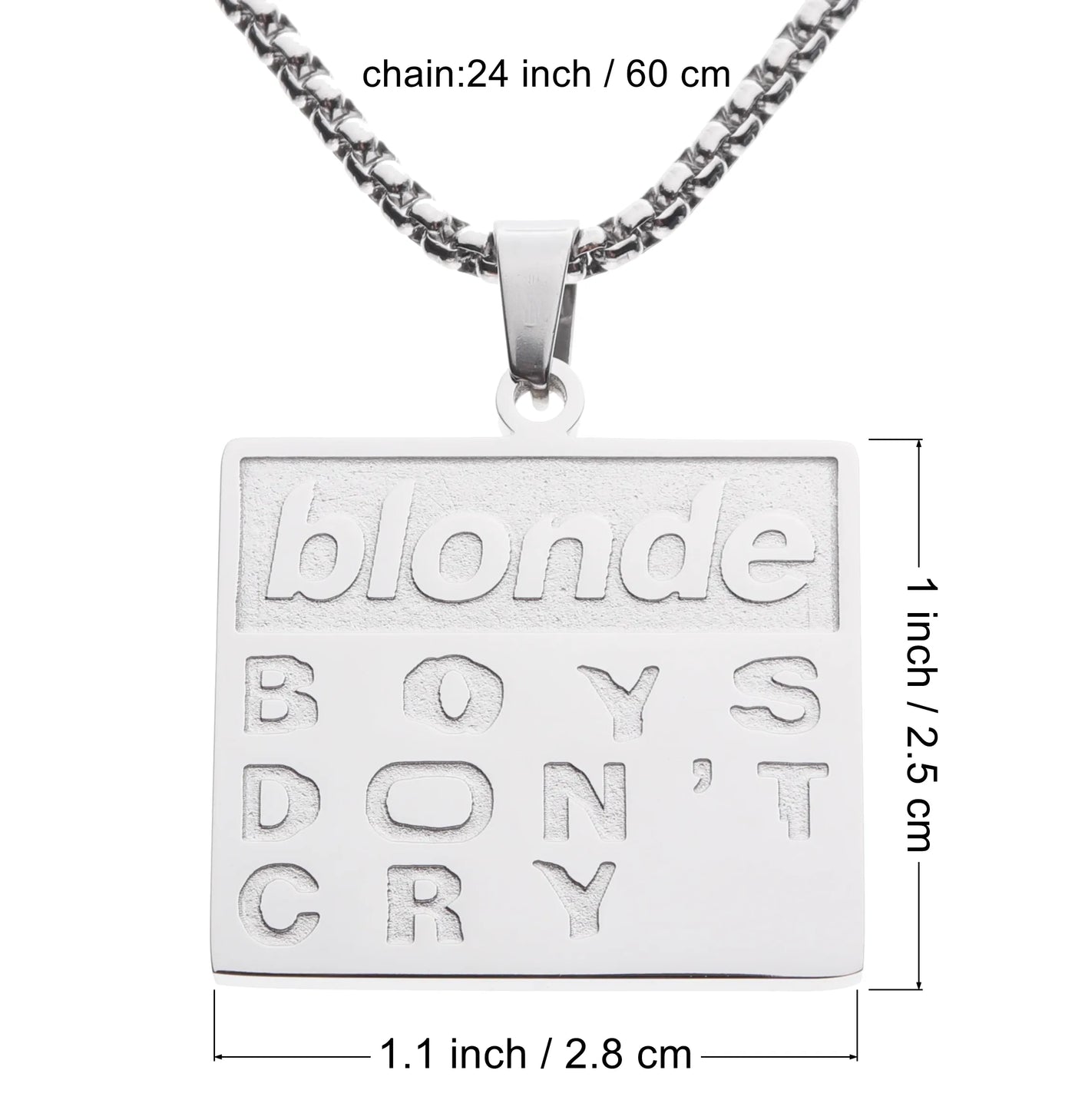 Cry No More Pendant + Free Chain